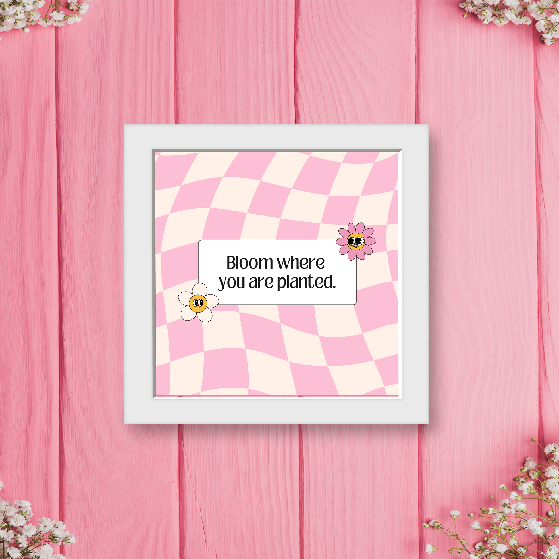 BLOOM 5x5" Wall Frame – Bloom Where You Are Planted The Antique Treasure (tatjournals)