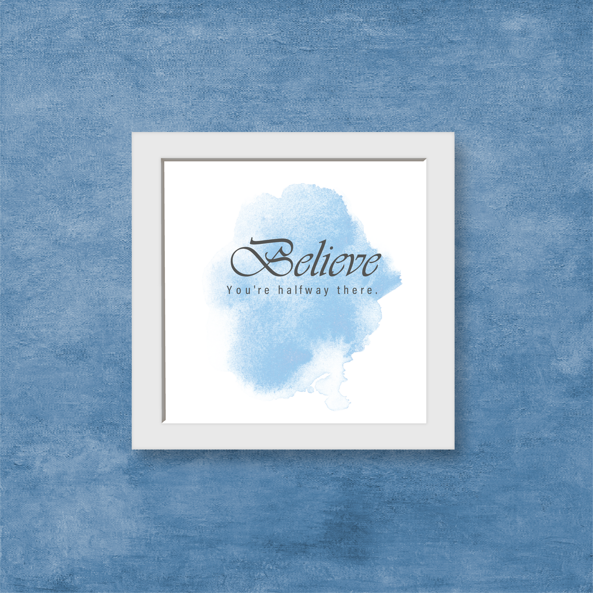 Believe – 5x5" Inspirational Wall Frame The Antique Treasure (tatjournals)