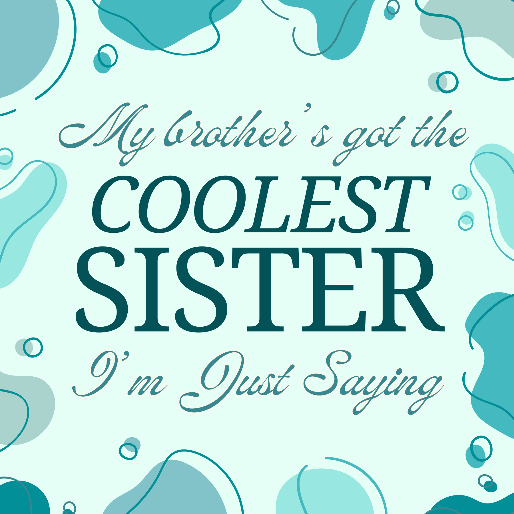"Coolest Sister" Framed Quote – Rakhi Gift The Antique Treasure (tatjournals)