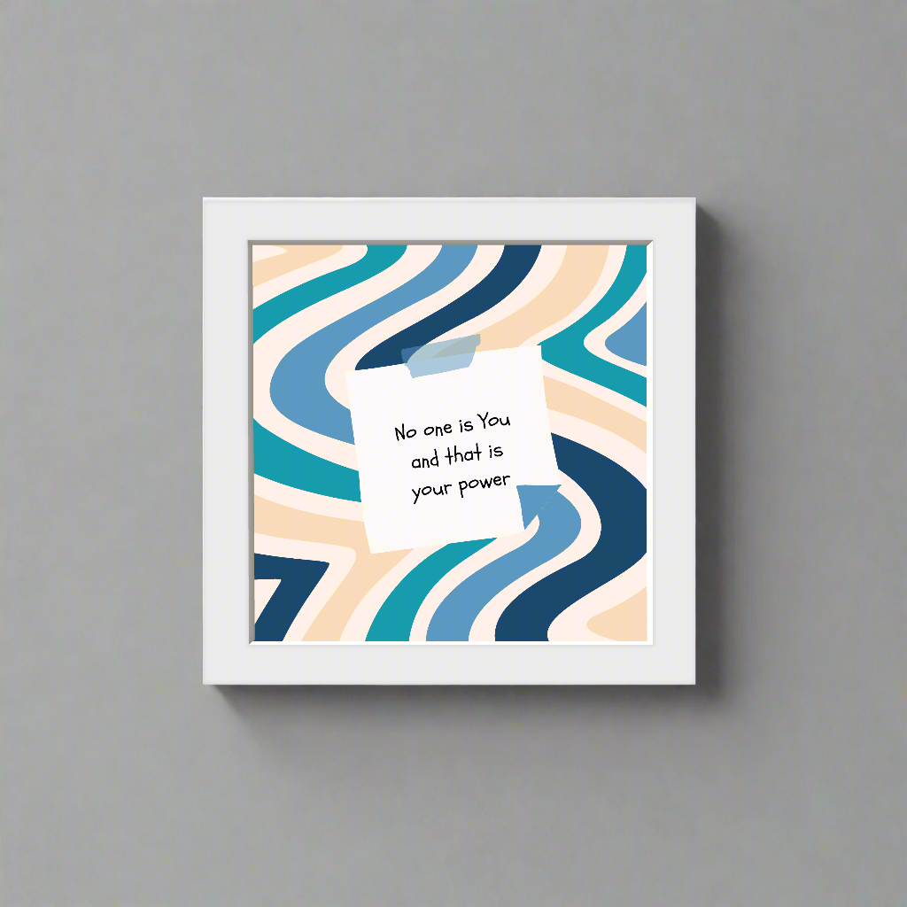 No One Is You – 5x5" Motivational Wall Frame The Antique Treasure (tatjournals)