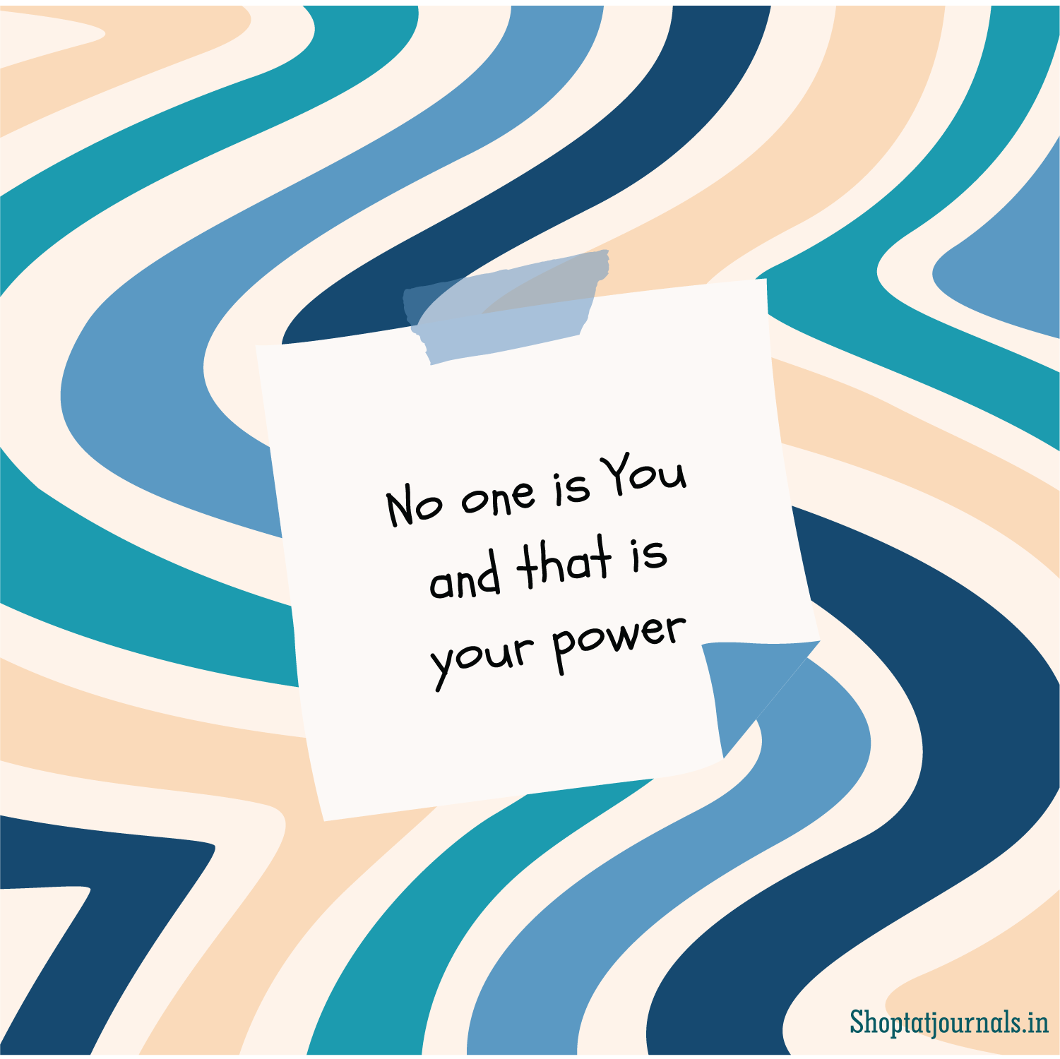 No One Is You – 5x5" Motivational Wall Frame The Antique Treasure (tatjournals)