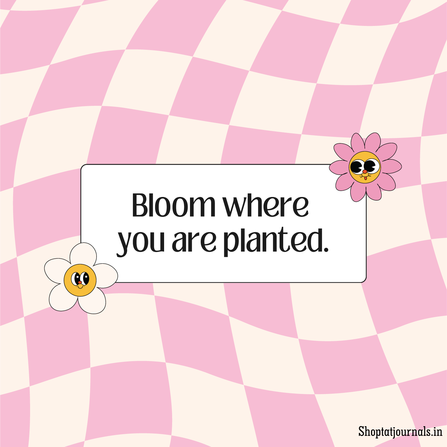 BLOOM 5x5" Wall Frame – Bloom Where You Are Planted The Antique Treasure (tatjournals)