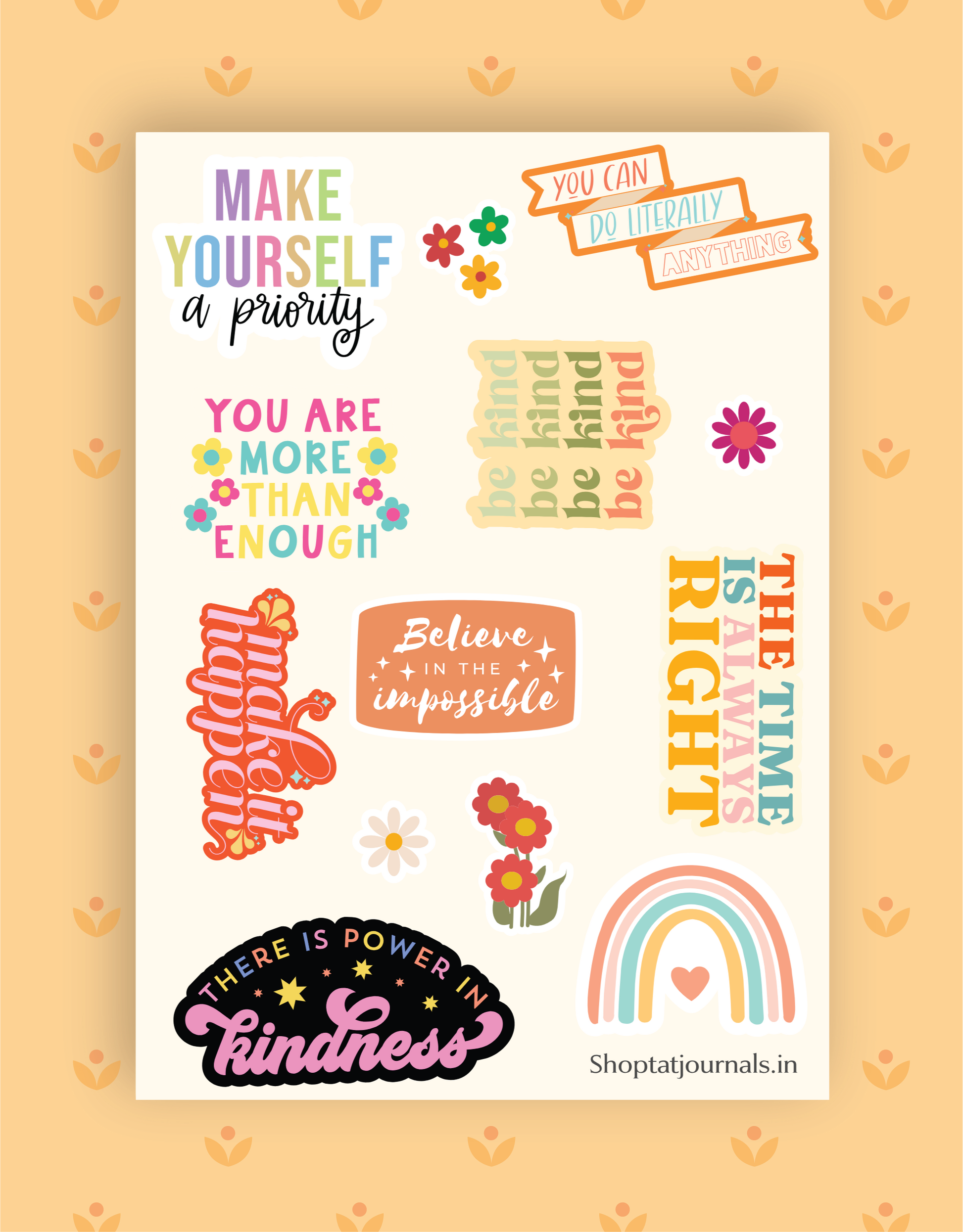 Affirmation Sticker Sheet – Uplifting & Motivational The Antique Treasure (tatjournals)