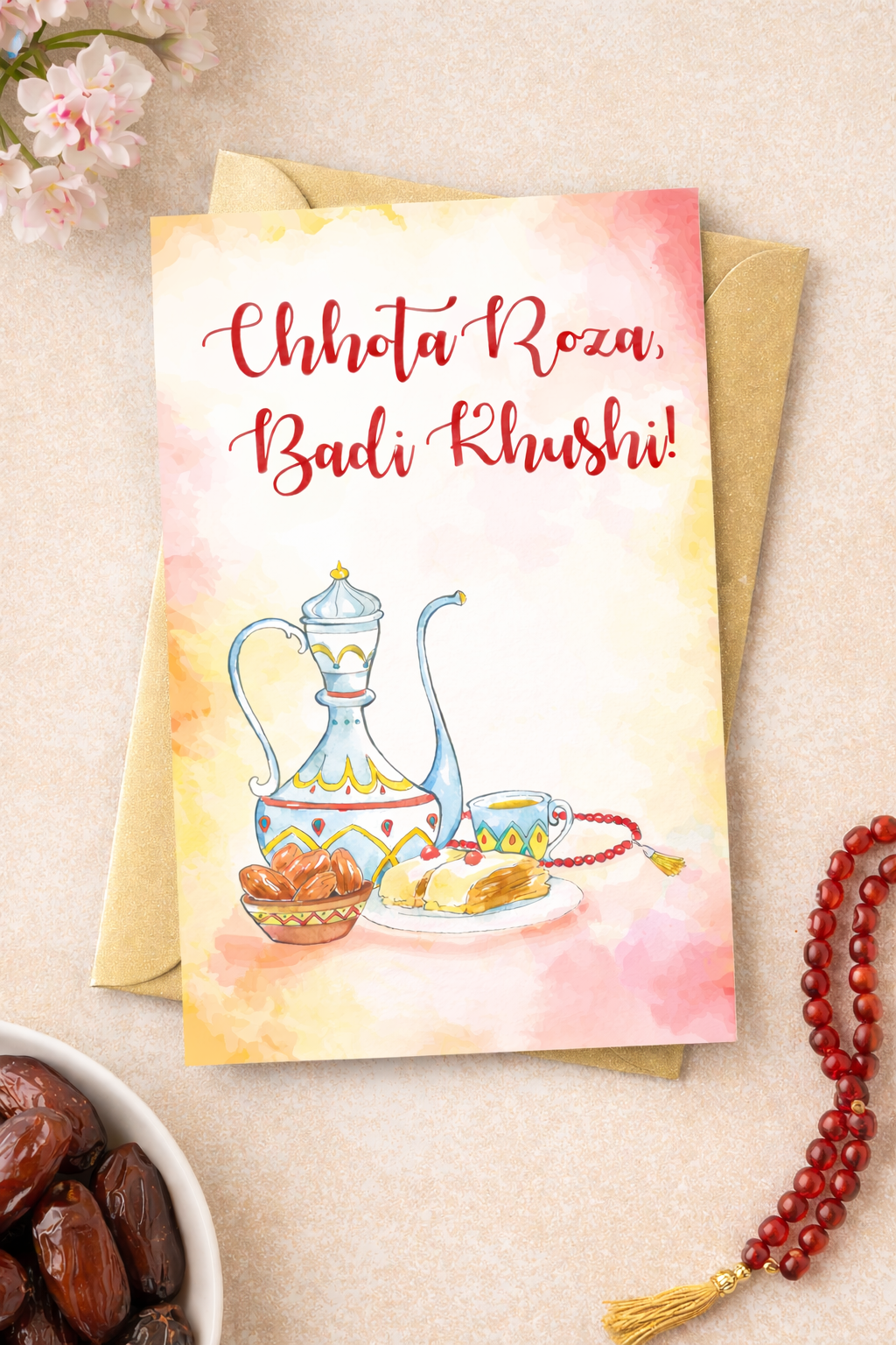 My First Roza Mubarak Greeting Card for Kids