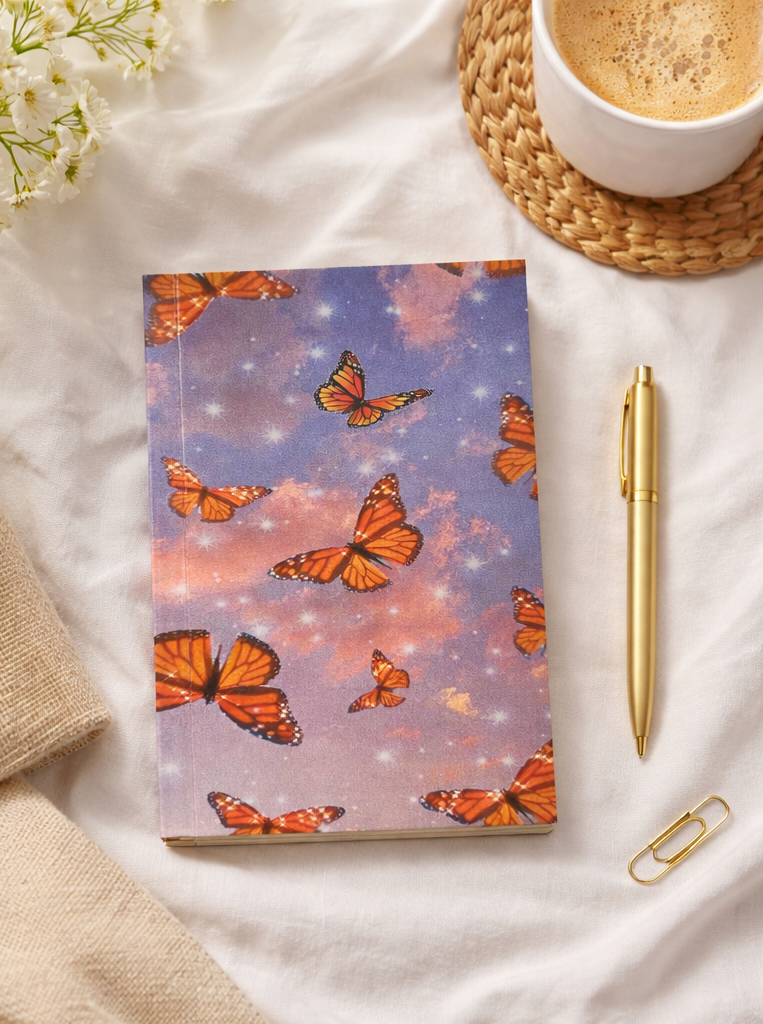 Butterfly Sky Mini Journal – Notebook for Notes & Dreams
