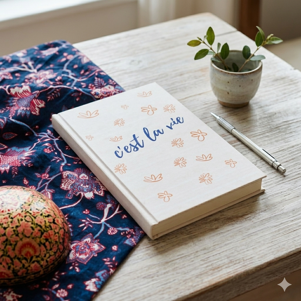 C’est La Vie Journal – Minimal Hardbound Diary (200 Pages)