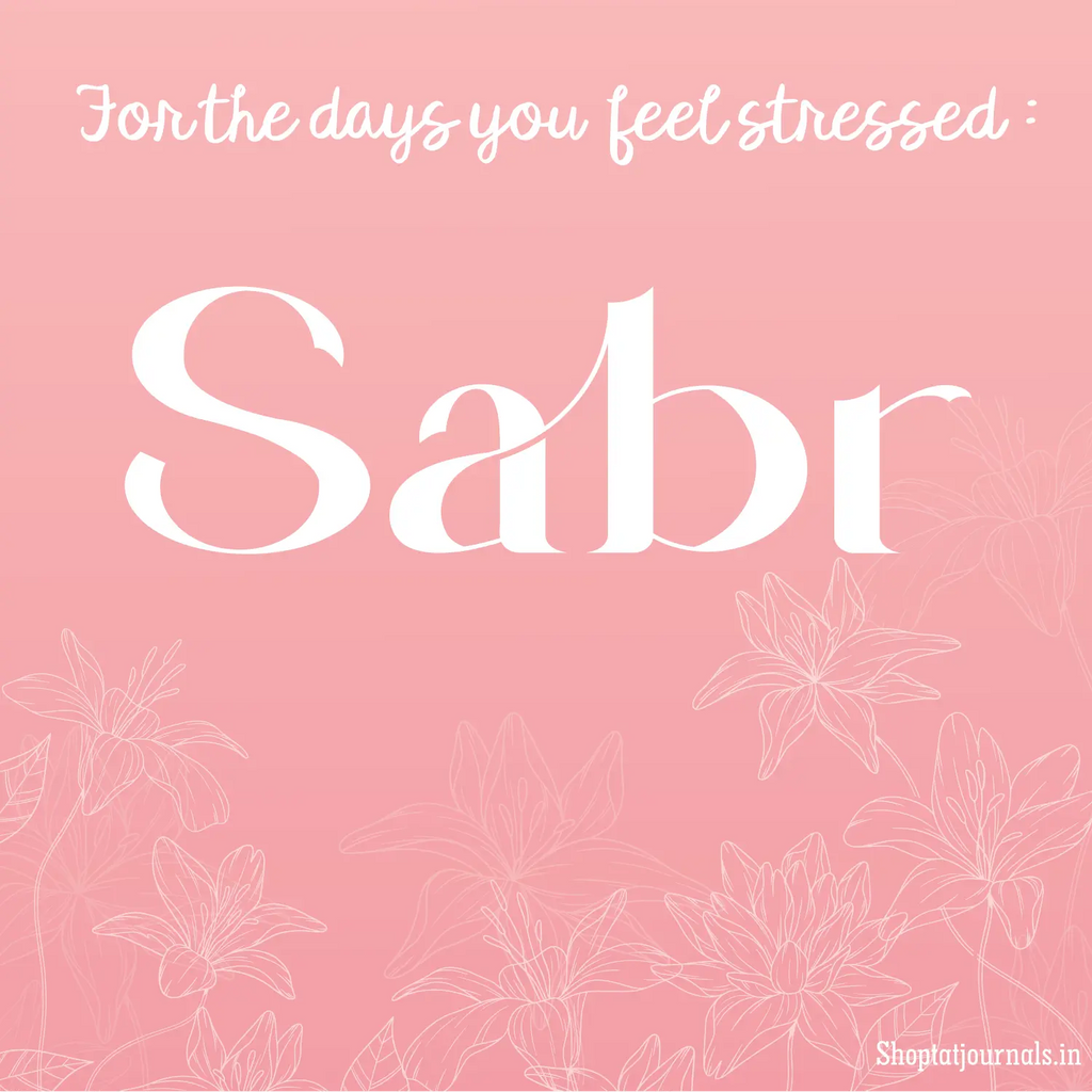 Sabr – 5x5" Urdu-Inspired Wall Frame The Antique Treasure (tatjournals)