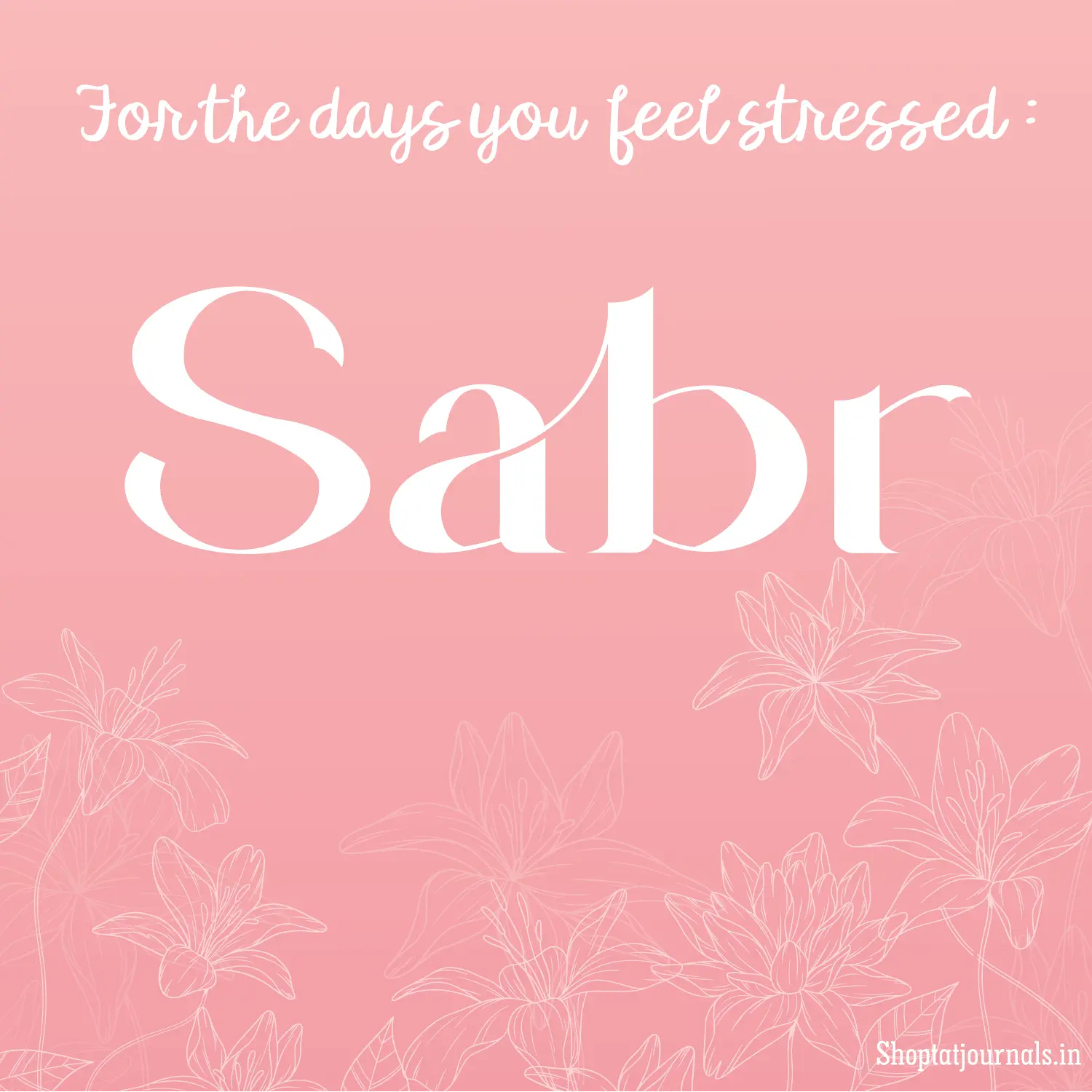 Sabr – 5x5" Urdu-Inspired Wall Frame The Antique Treasure (tatjournals)