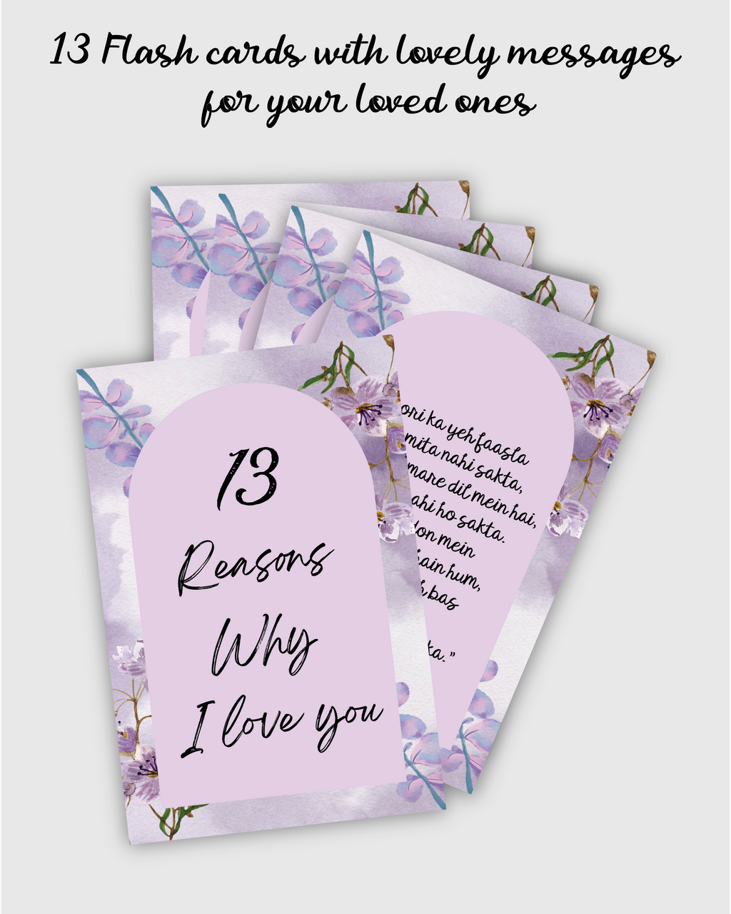 13 Reasons Why..(flashcards) The Antique Treasure (tatjournals)