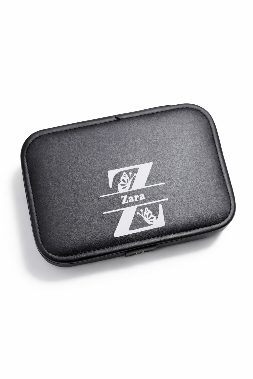 Personalised Jewellery Box with Name & Initial | Travel Jewellery Organizer Gift