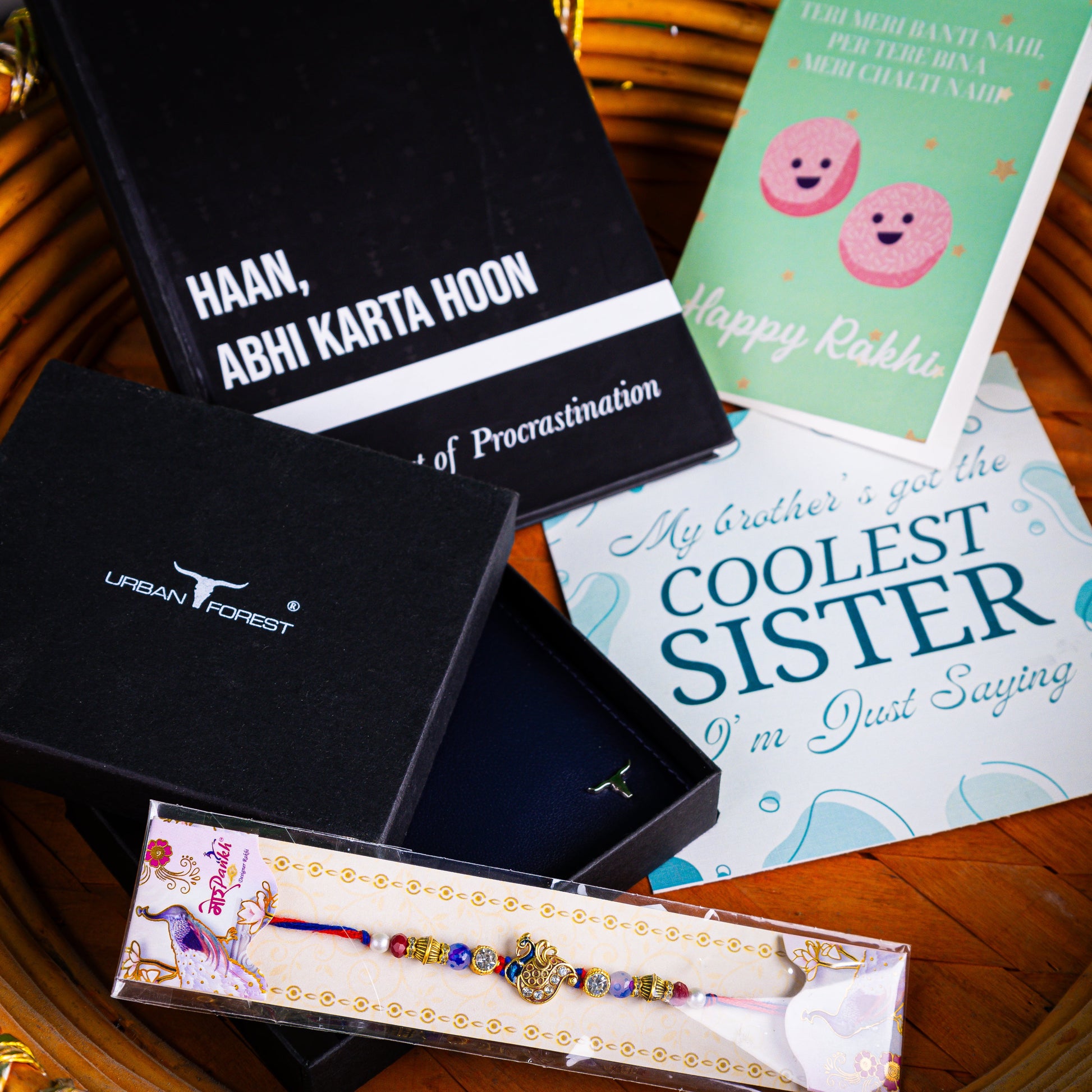 FOR MY ONE-OF-A-KIND BROTHER Rakhi hamper The Antique Treasure (tatjournals)
