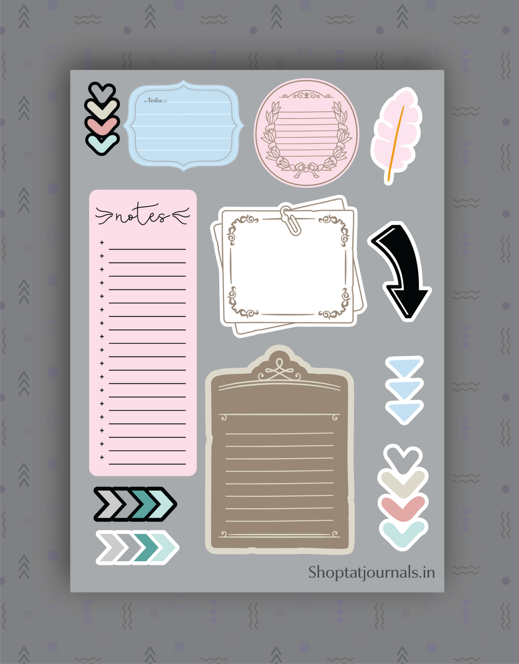Planner & Notes Sticker Sheet – Functional & Aesthetic The Antique Treasure (tatjournals)