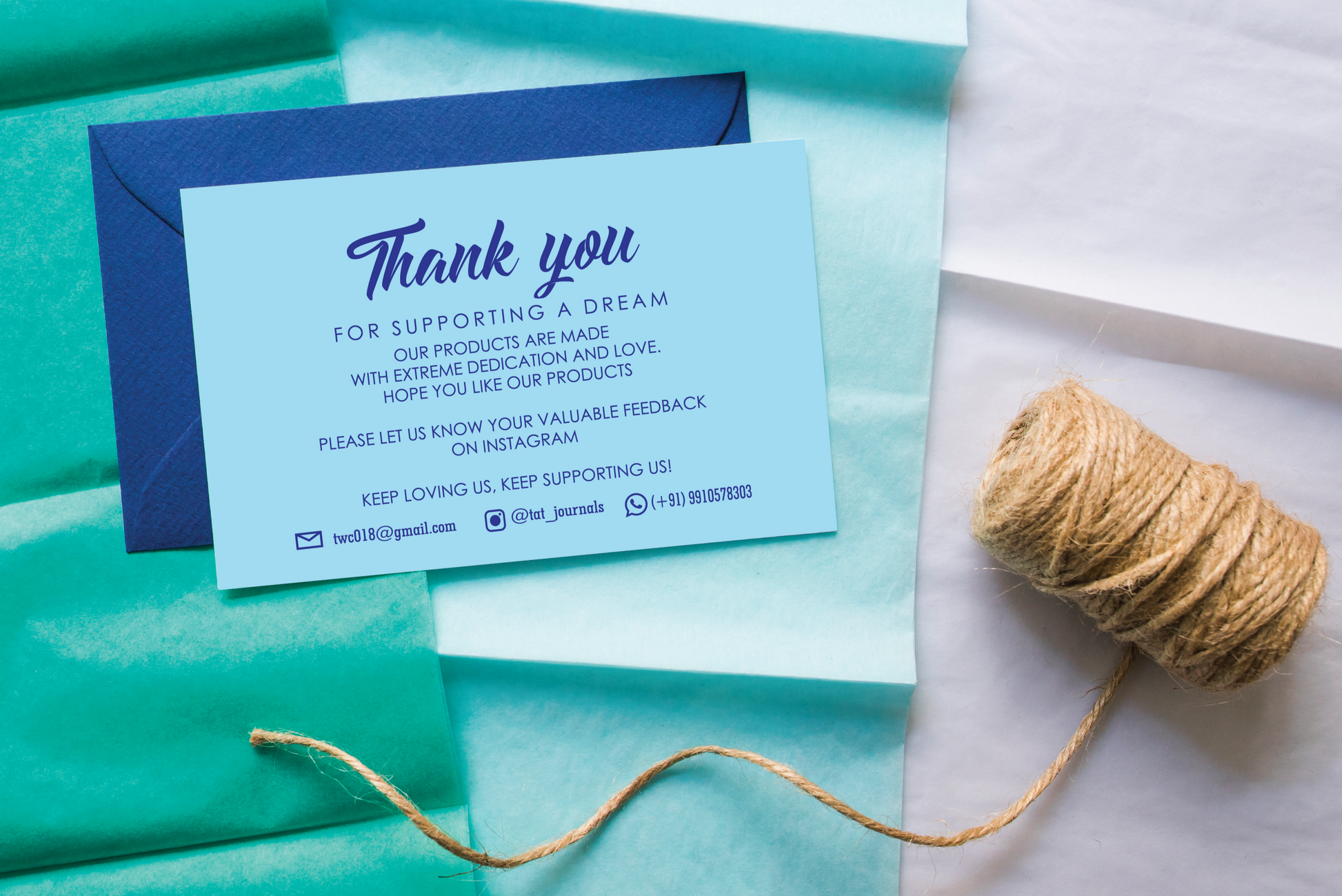 Thank you cards The Antique Treasure (tatjournals)